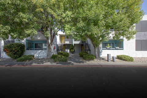 Building Exterior at Villas Del Cielo Aprartments in Albuquerque New Mexico October 2020