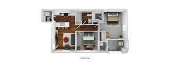 2 Bedroom 1 Bathroom at La Borgata Apartments