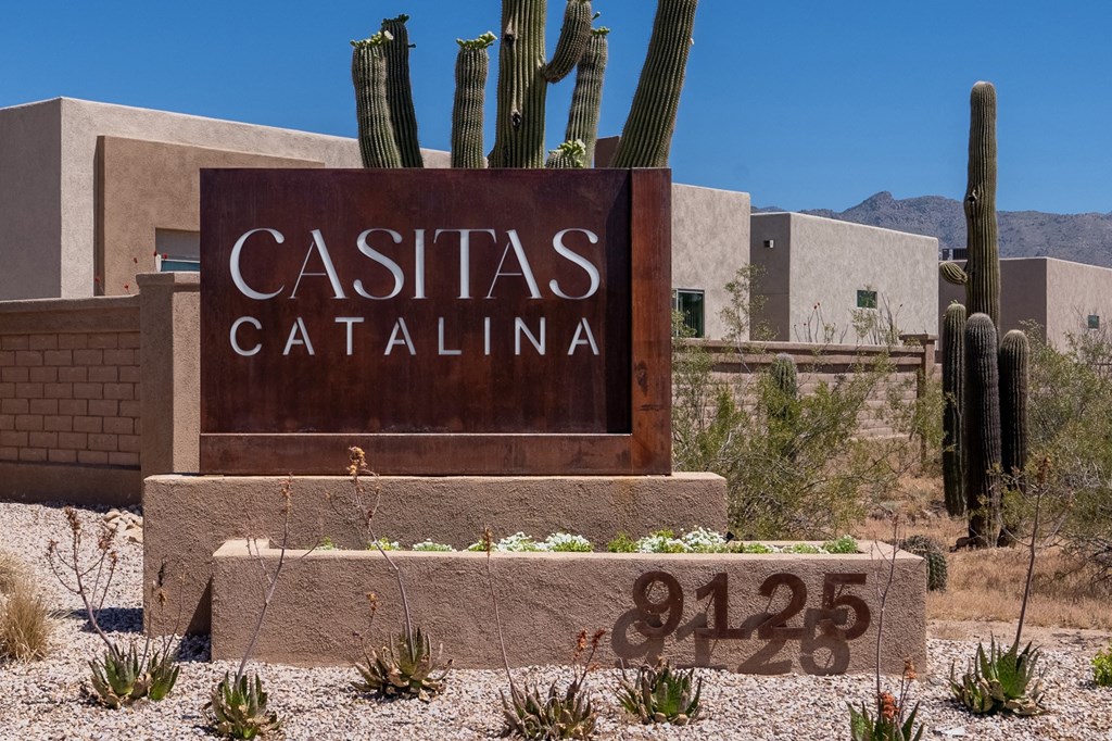 Casitas Catalina Monument Sign in Tucson