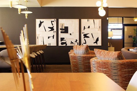 Clubhouse Decor at Los Altos Towers Apartments in Albuquerque NM