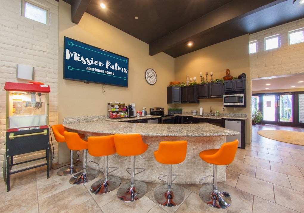Clubhouse Kitchen at Mission Palms Apartments in Tucson, AZ