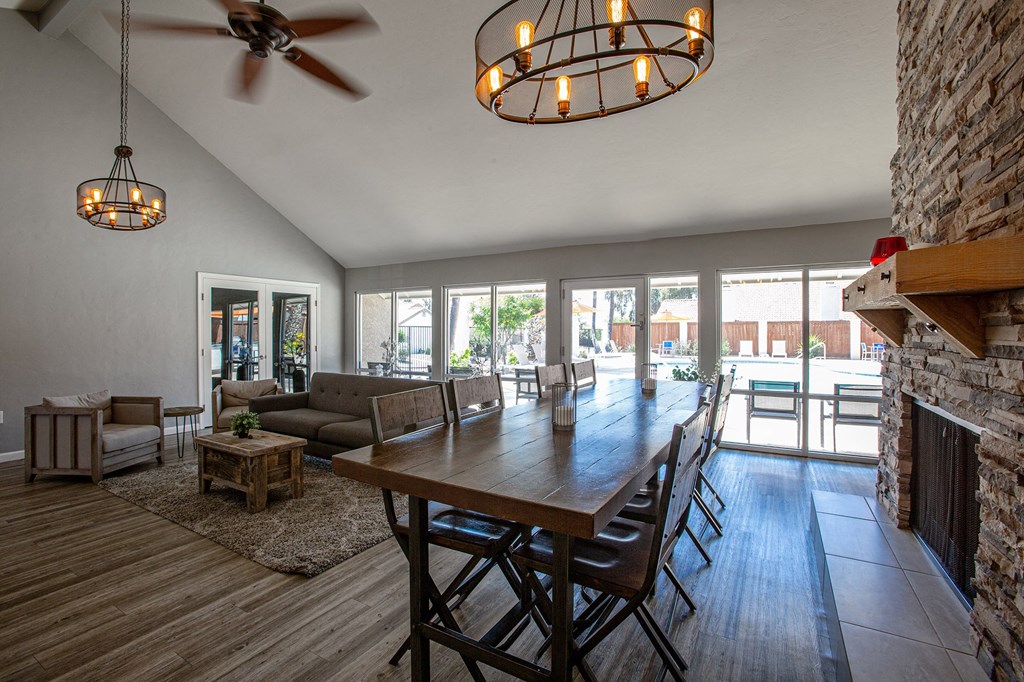 Clubhouse Open Concept at Orange Tree Village Apartments in Tucson AZ