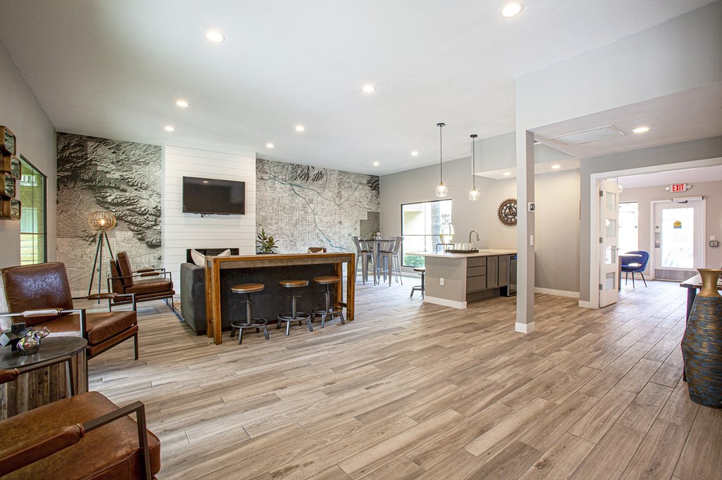 Clubhouse Room at River Oaks Apartments
