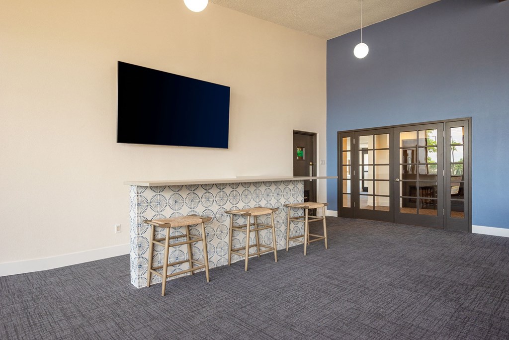 Clubhouse Tv and Bar