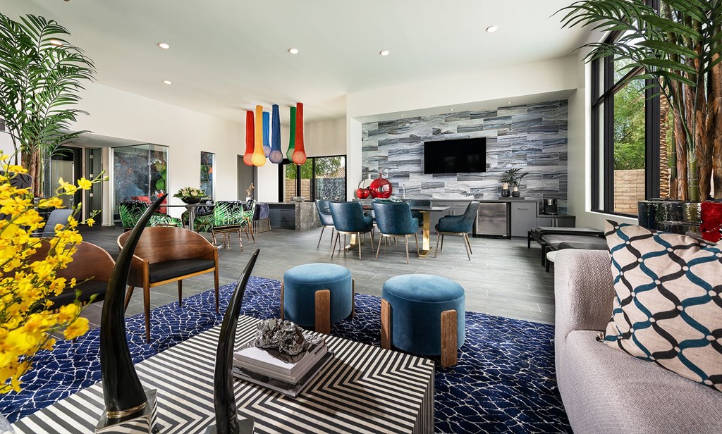 Clubhouse leasing center at The Ashley Apartments in Chandler Arizona