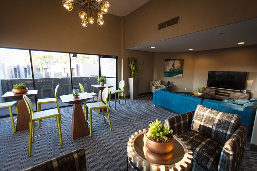 Clubhouse with Work Stations at La Costa at Dobson Ranch