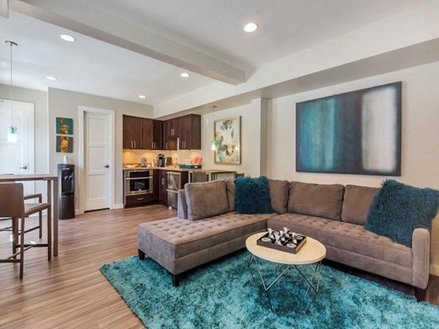 Coffee bar Lounge Area at Olive East Apartments