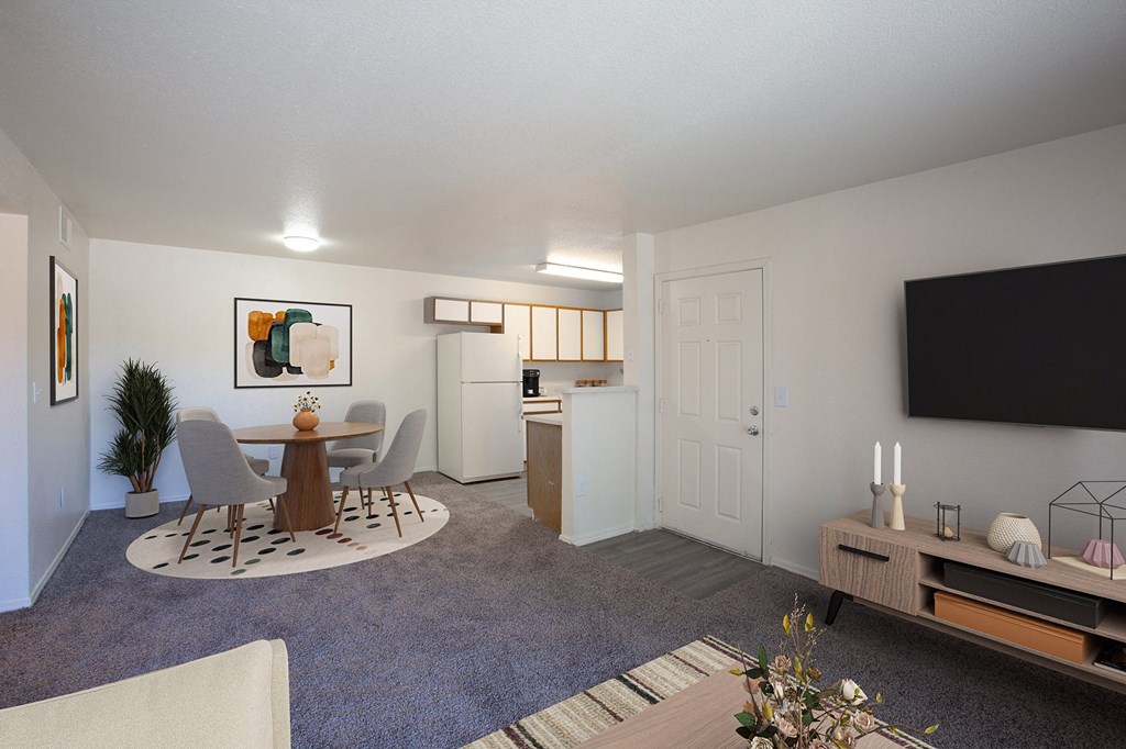 Common Area 4 Bedroom Floorplan at Aspen Ridge Apartments in Albuquerque New Mexico
