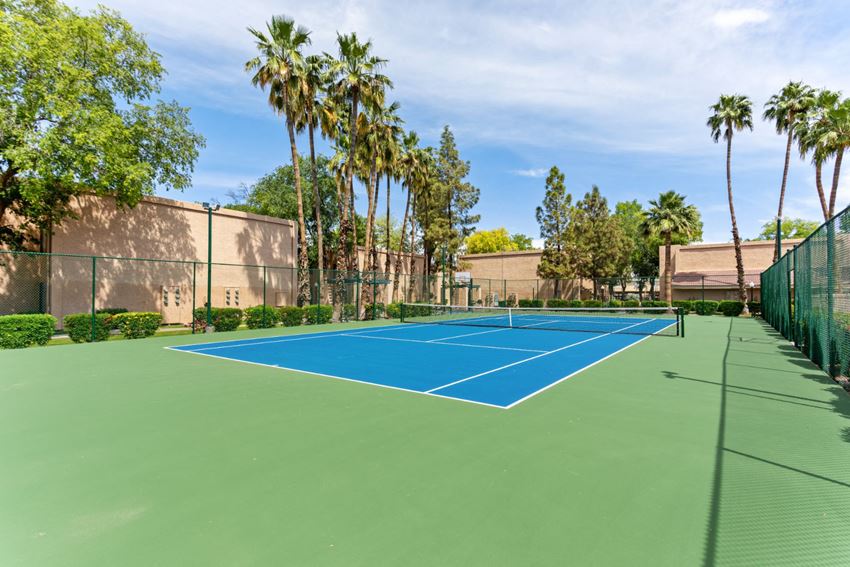 Community Tennis Court at Shorebird Apartments in Mesa, AZ - Photo Gallery