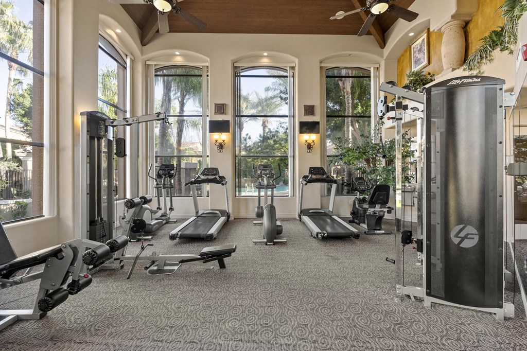 Community fitness center at La Borgata Apartments in Surprise AZ