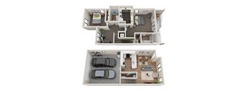 Two Bedroom Two and a Half Bath