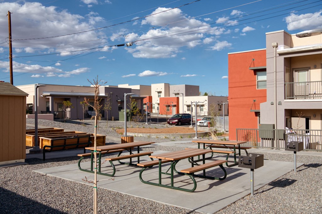 Courtyard at Generations at West Mesa Apartments in Albuquerque NM 4-2020