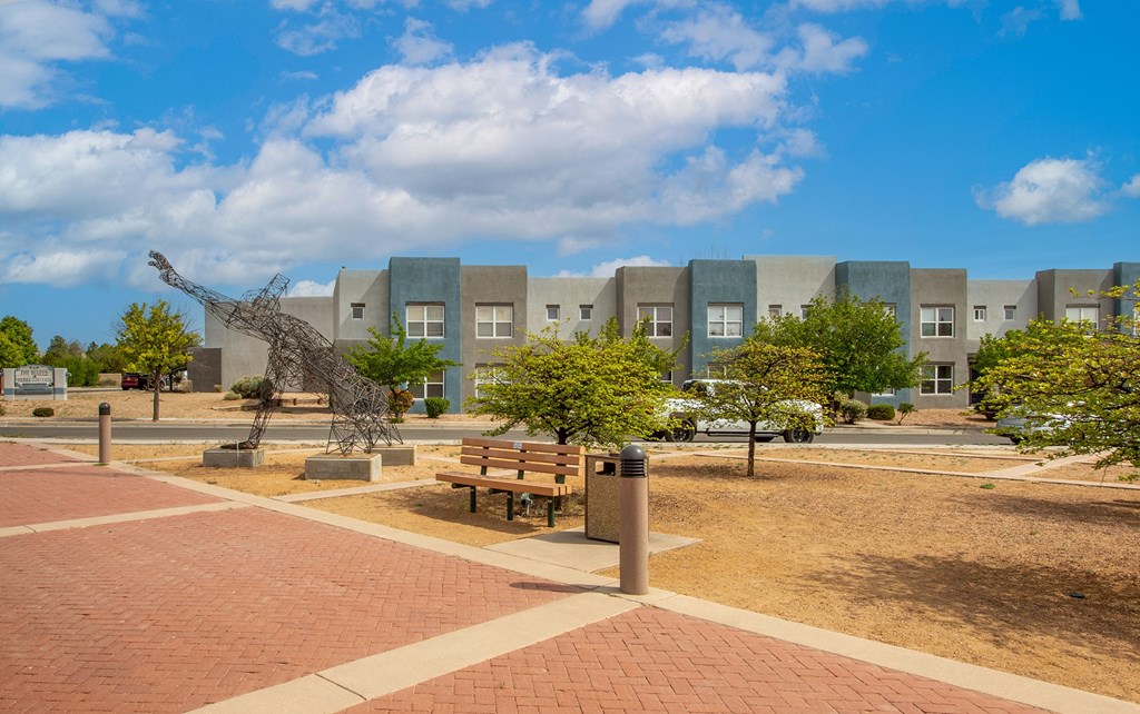 Courtyard Park in Front of The Bluffs at Tierra Contenta Apartments