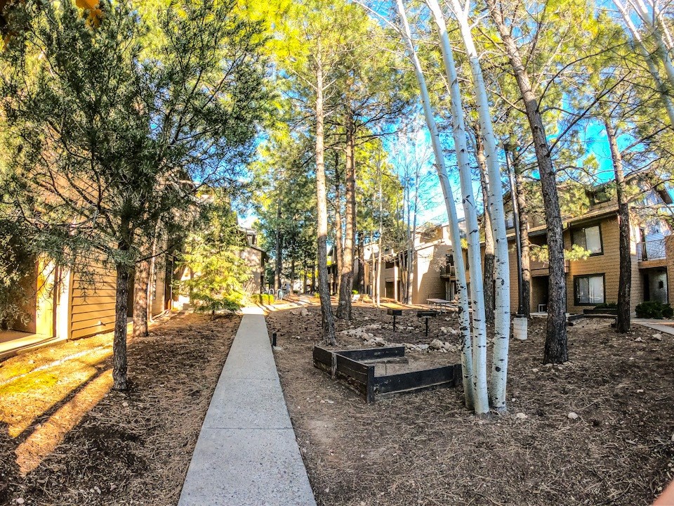Courtyard at at University West Apartments in Flagstaff AZ 2021