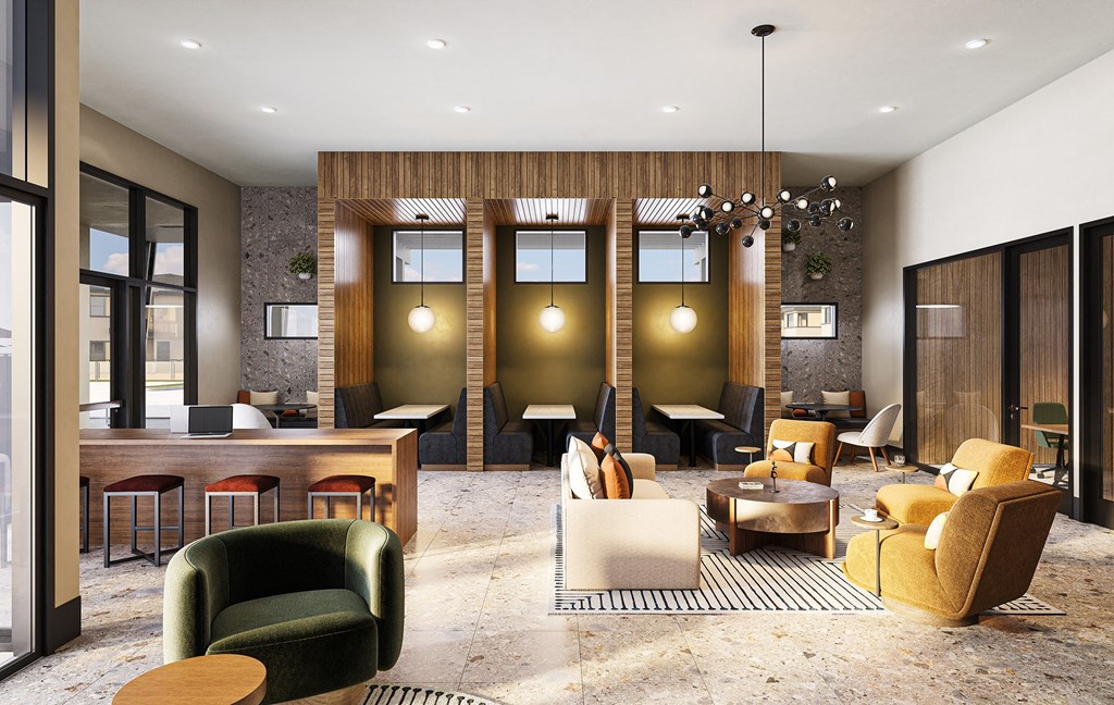 Cyber Cafe Lounge at Solstice Living Apartments in Tucson Arizona