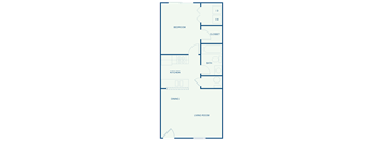 One Bedroom Floor Plan