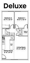 2 bedroom 1 bathroom at Zona Verde Apartments in Tucson AZ