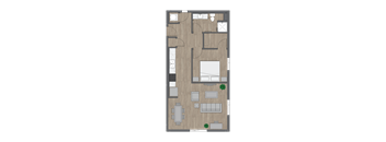 1B x 1B 2nd Ave Commons Floor Plan