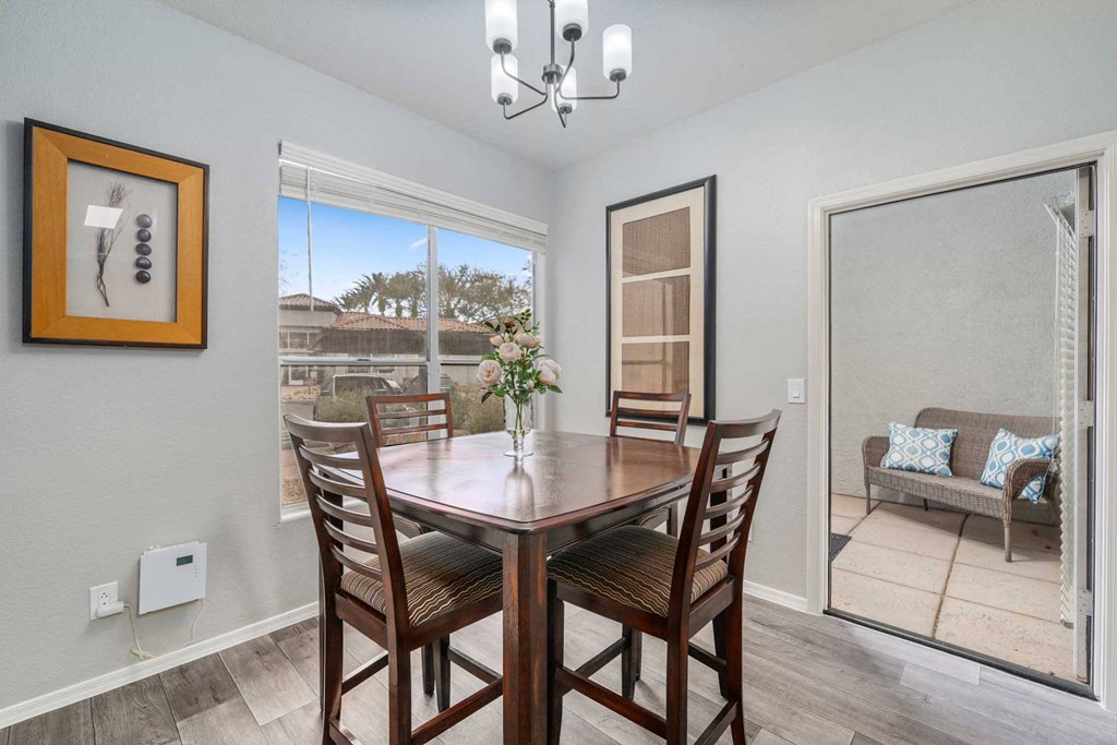 Dining Room at Bear Canyon Apartments in Tucson Arizona
