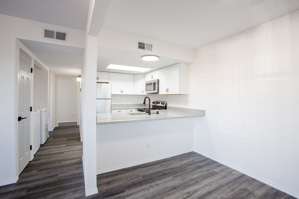 Dining and Kitchen at The Grove at Tramway Apartments in Albuquerque New Mexico