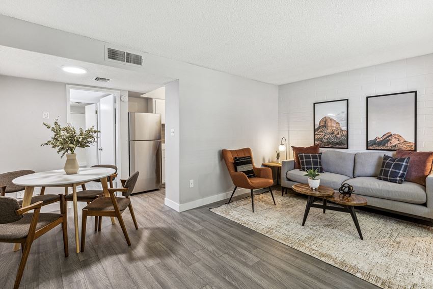 Dining and Living Room at Avani North Apartments - Photo Gallery