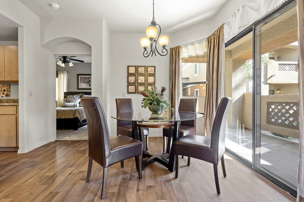Dining area at La Borgata Apartments in Surprise AZ