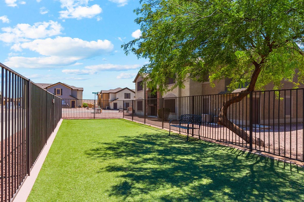 Dog Park at Bella Vita Apartments in Bullhead city Arizona Oct 2023