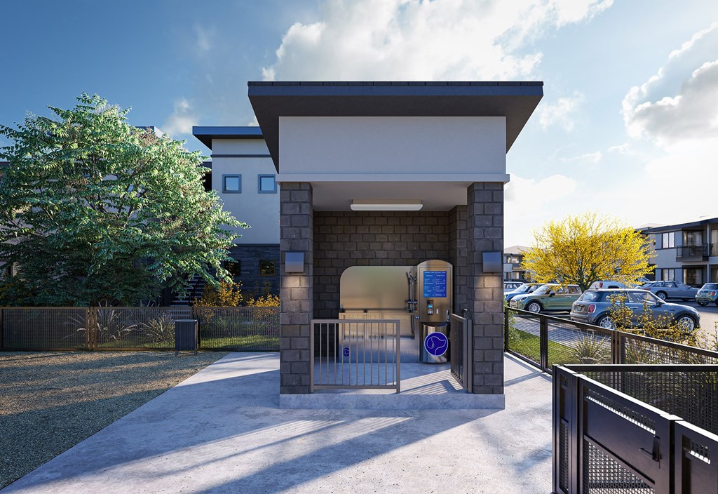 Dog Wash Station at Solstice Living Apartments in Tucson Arizona