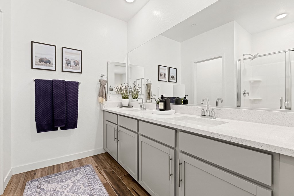Double sink Bathroom Vanity at Willow 38 in Phoneix Arizona 2023