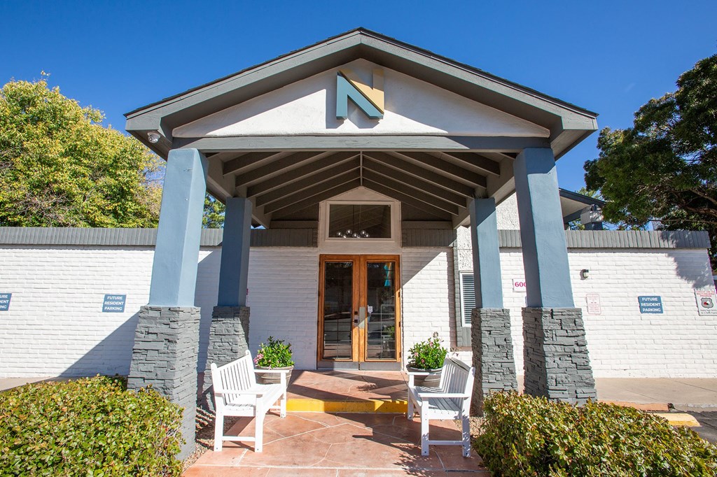 Entrance at Norte Villas in Albuquerque New Mexico
