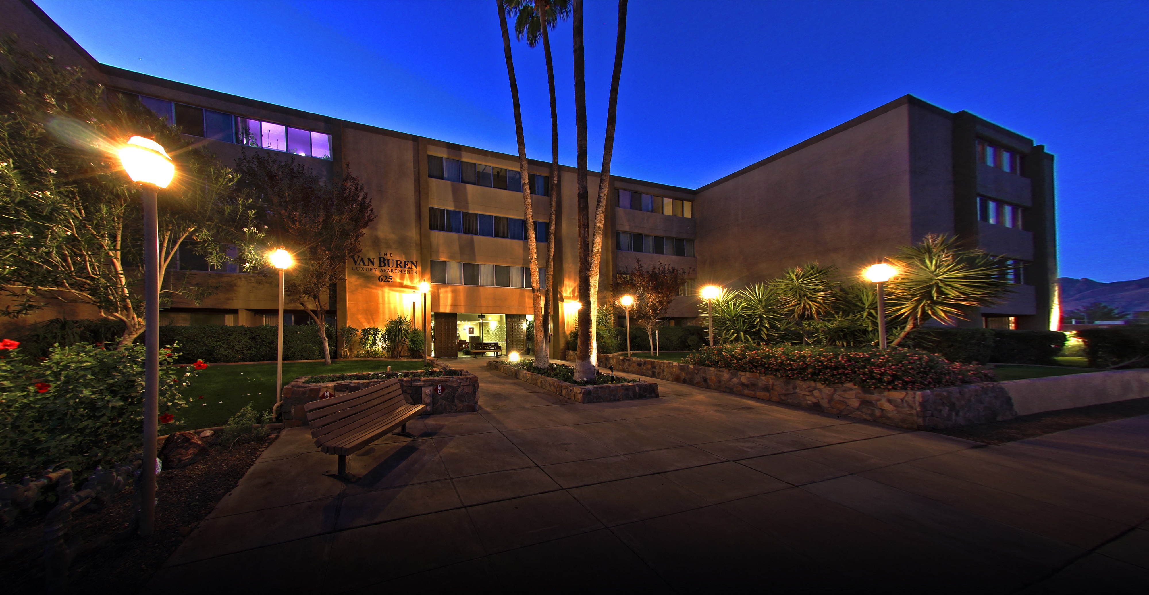 Exterior & Landscaping at The Van Buren Luxury Apartments in Tucson, AZ