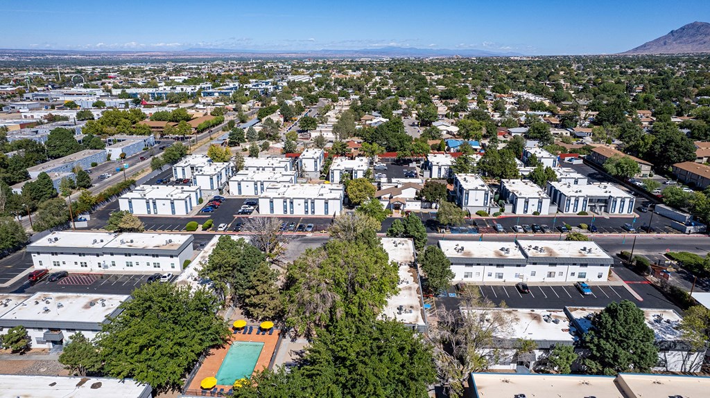 Exterior of Norte Villas in Albuquerque New Mexico