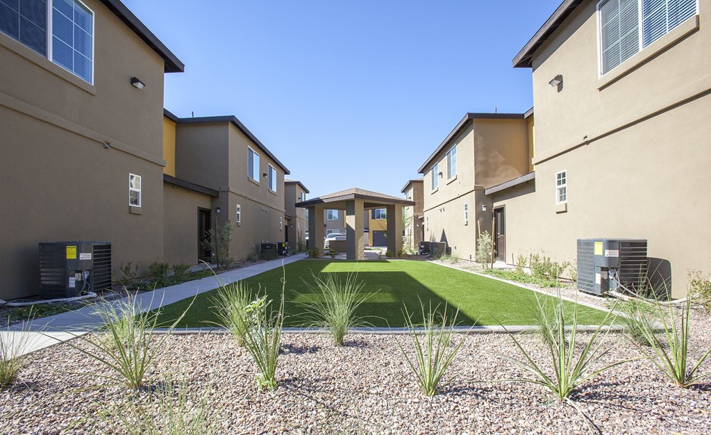 Exterior of San Mateo Townhomes in Phoenix Arizona July 2021
