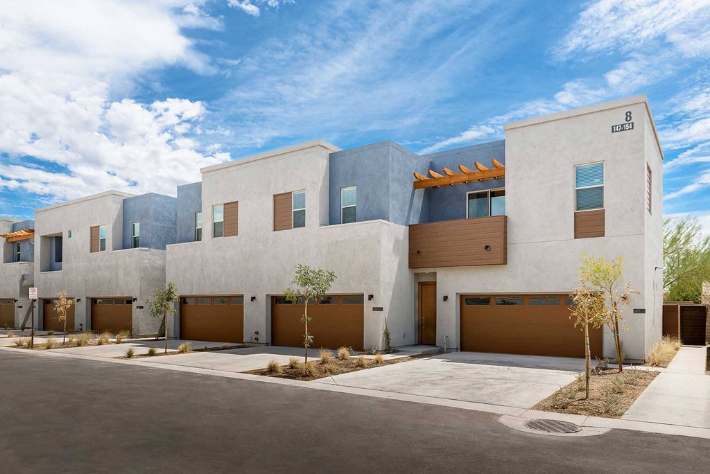Exterior of The Ashley Townhomes in Chandler Arizona