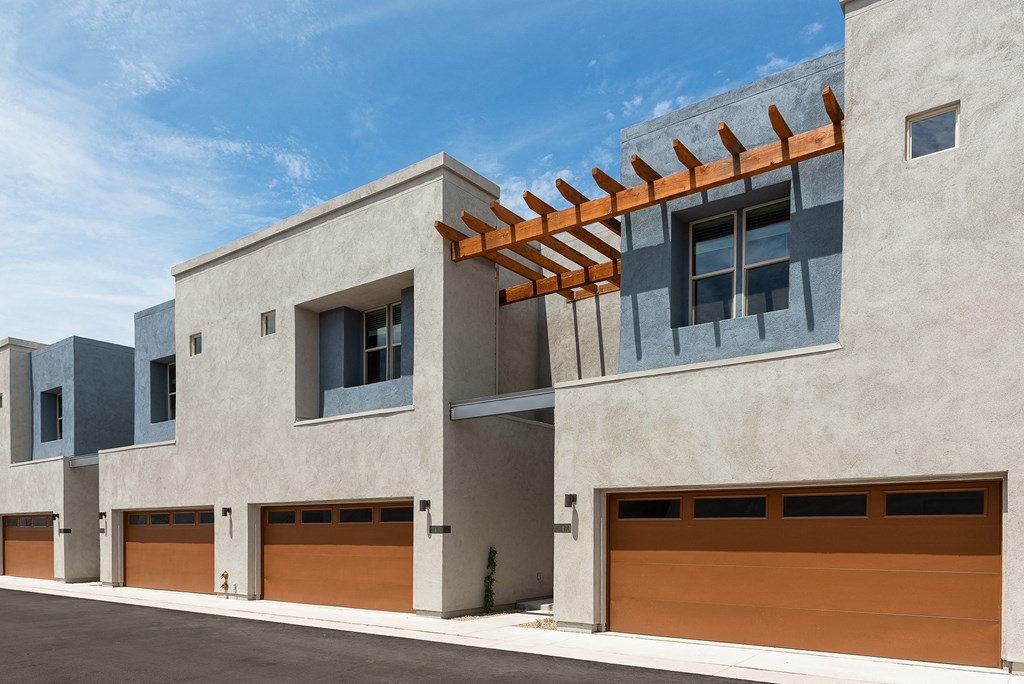 Exterior of at The Ashley Townhomes in Chandler