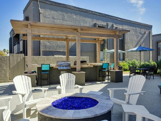 Firepit Area at Olive East Apartments