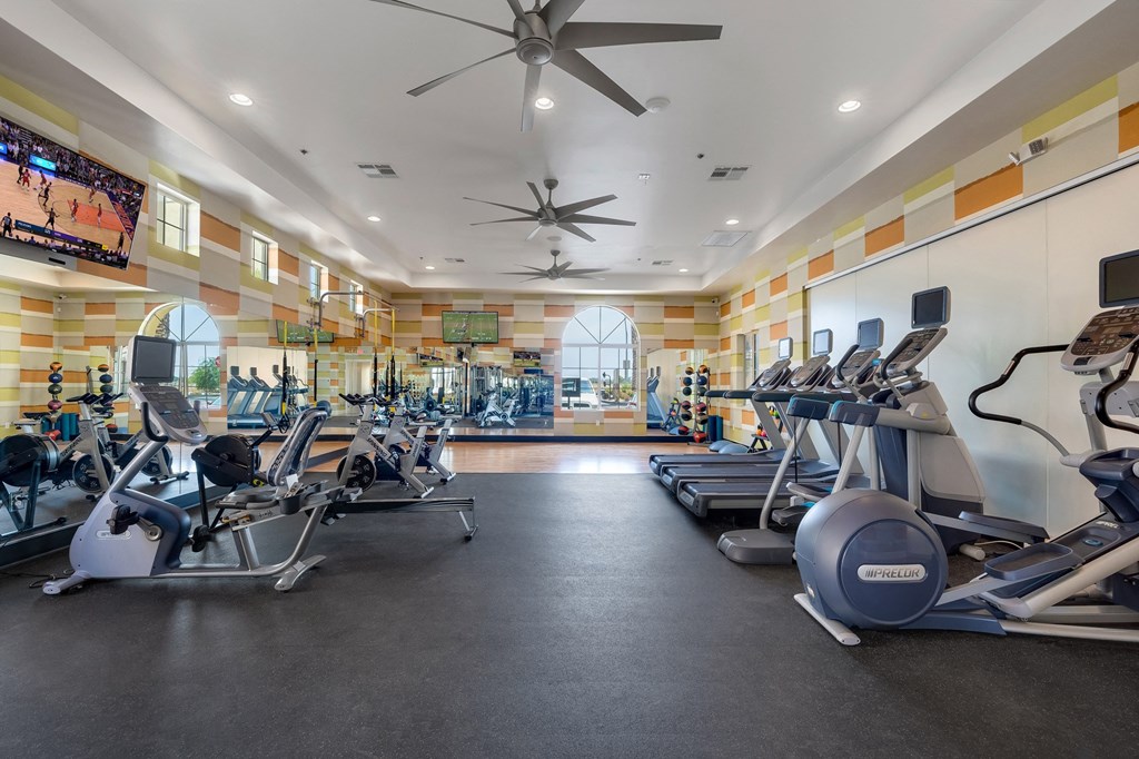 Fitness Center at Bella Victoria Apartments in Mesa Arizona January 2021