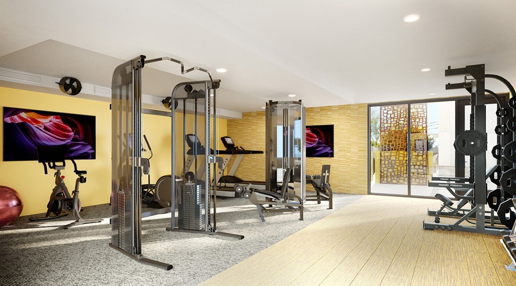 Fitness Center at Eco Mesa Apartments in Mesa Arizona