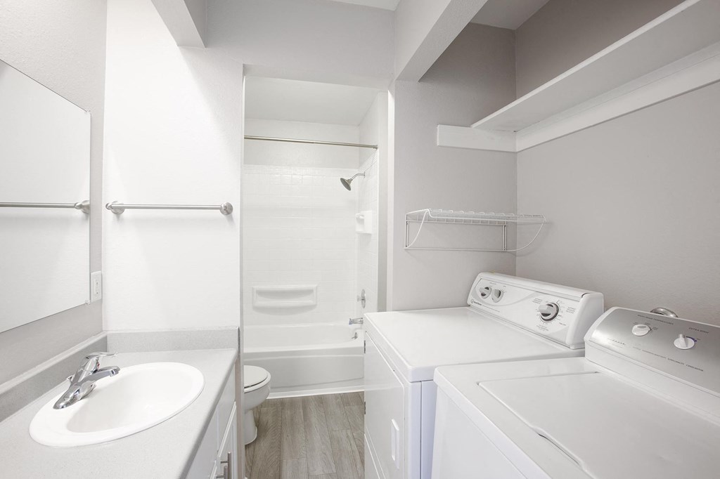 Full size washer and dryer at The Grove at Tramway in Albuquerque New Mexico