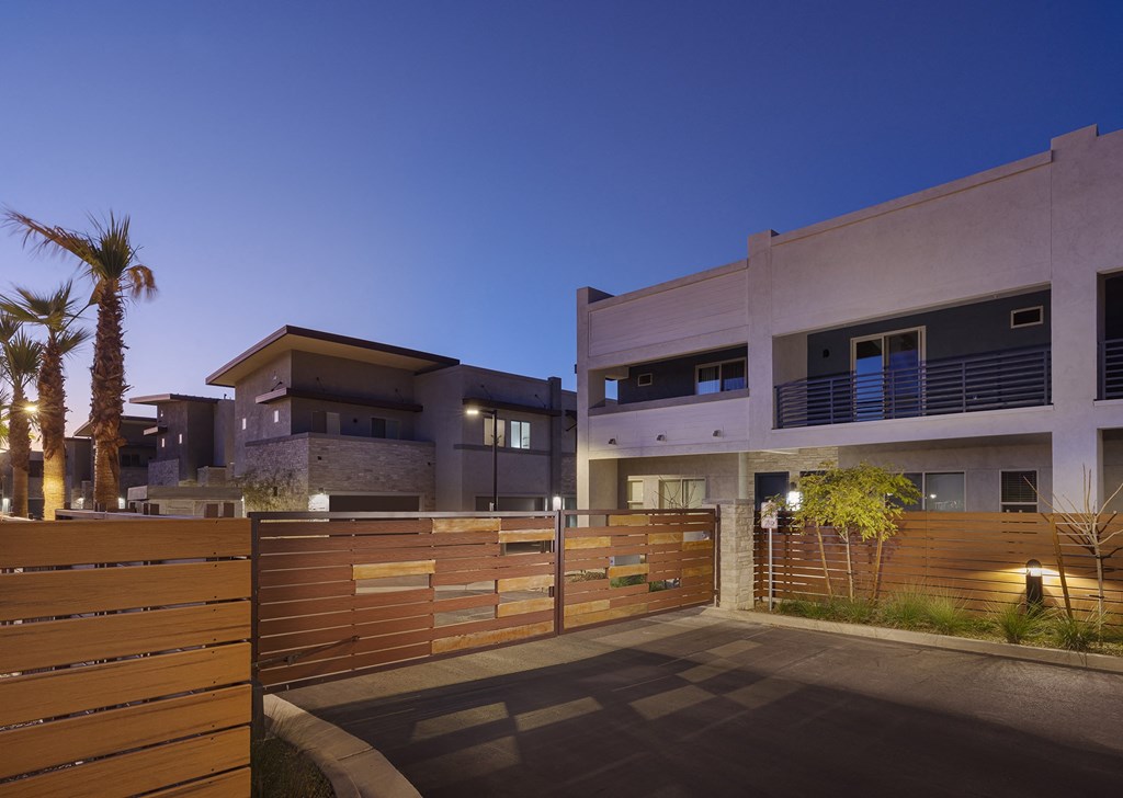 Gated Community at The Carson Townhomes in Downtown GIlbert Arizona