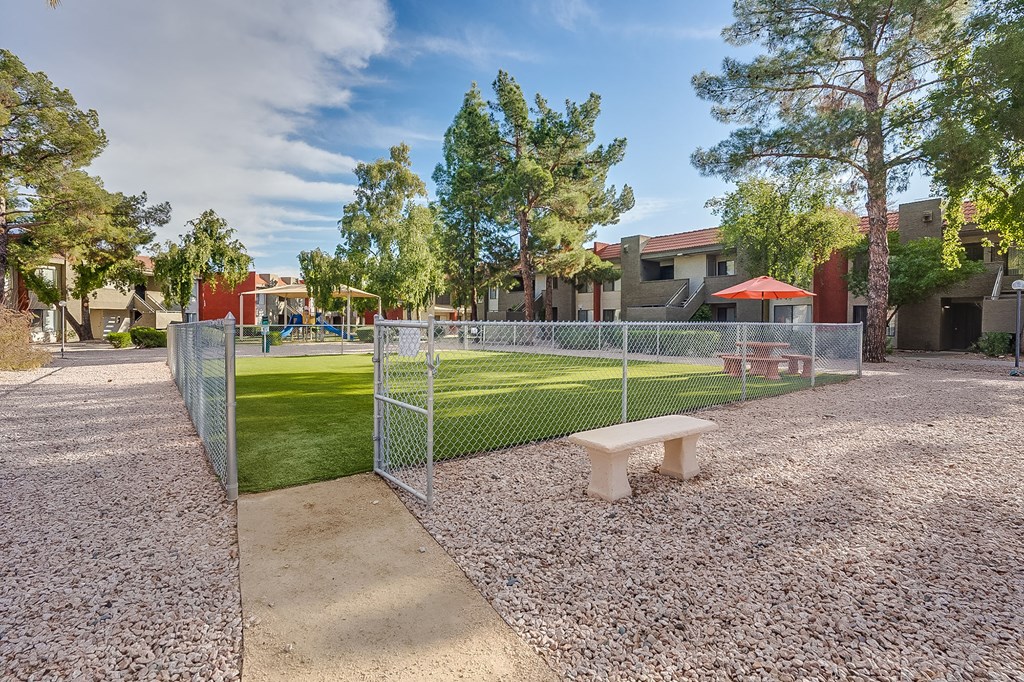 Gated Dog park at Ovation at Tempe Apartments