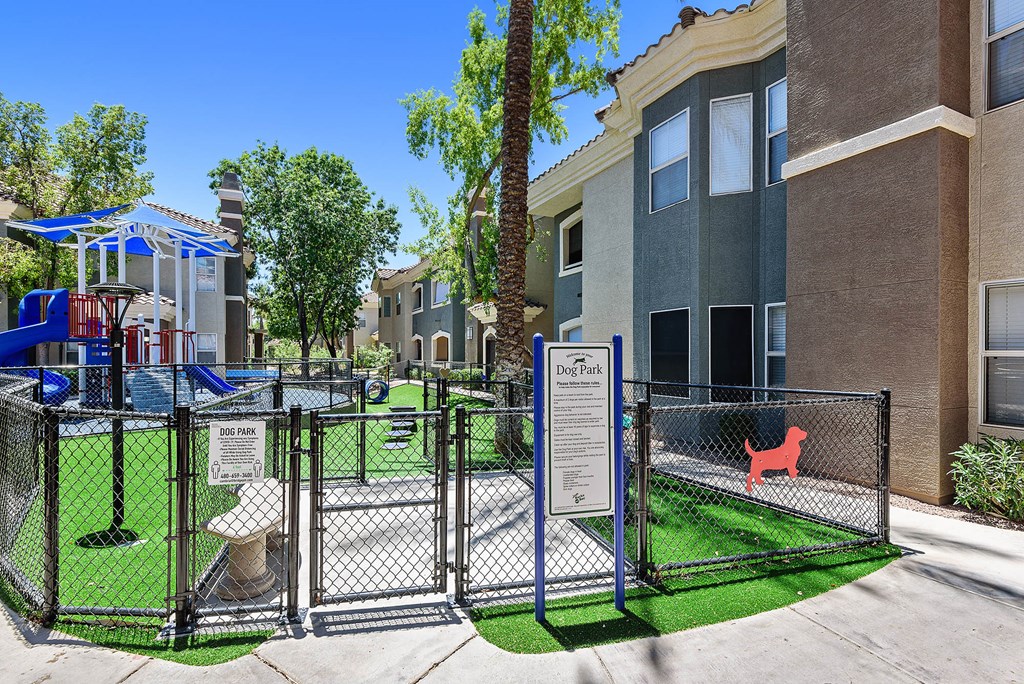 Gated Pet Park at Cambria Apartments in Gilbert Arizona