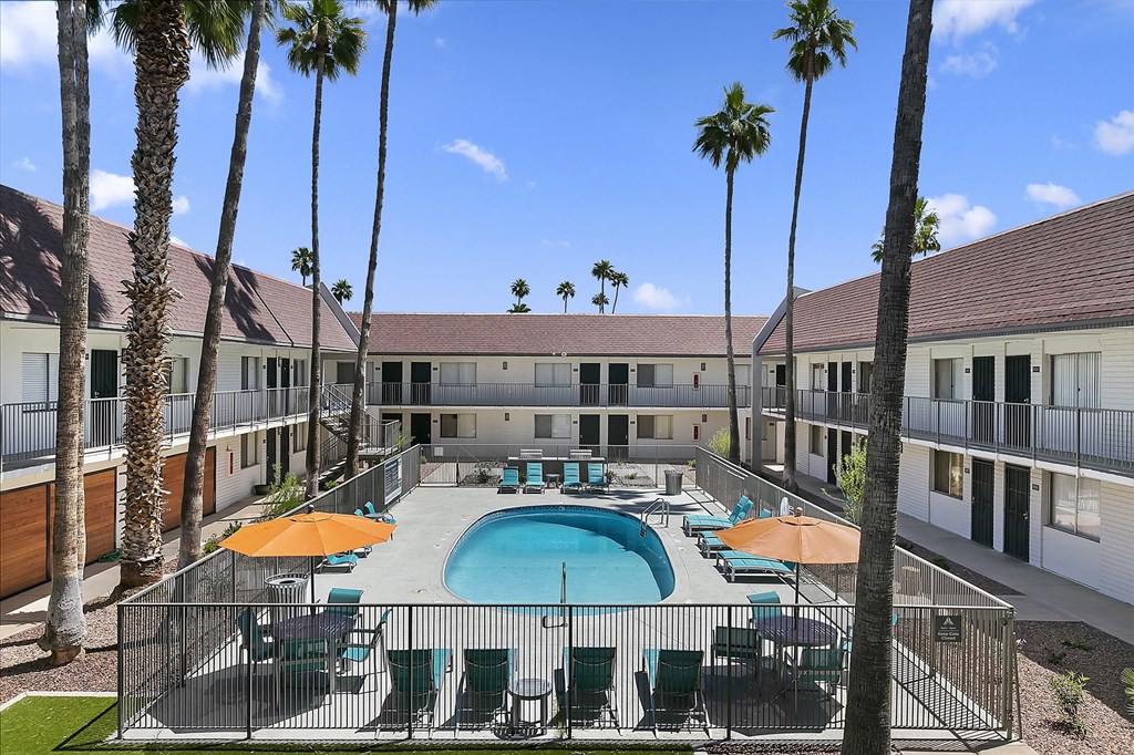 Gated Pool at Avani North Tucson Apartments in Tucson Arizona