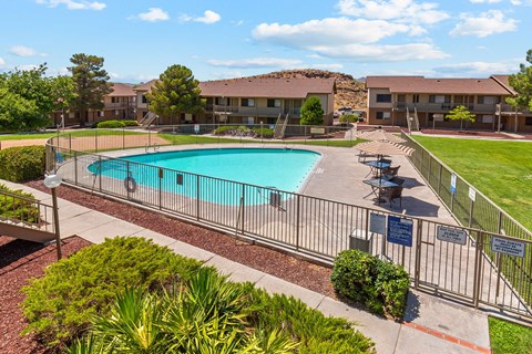 Gated Pool at Kingman Station Apartments