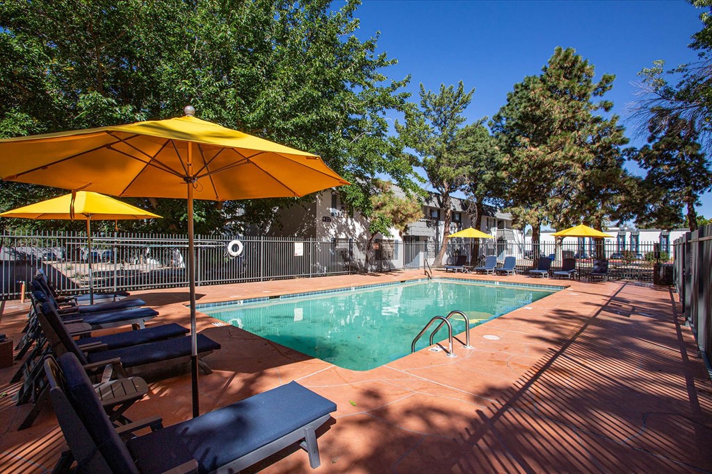 Gated Pool at Norte Villas in Albuquerque New Mexico