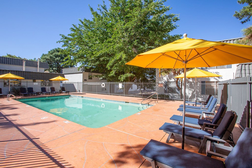 Gated Pool at Norte Villas in Albuquerque New Mexico