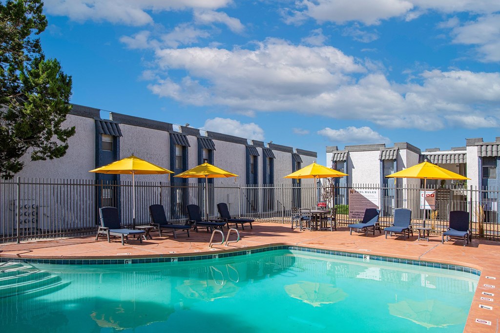 Gated Pool at Norte Villas in Albuquerque New Mexico