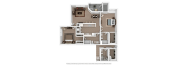 Glen Abbey B5 1170 sqft at The Club at Coldwater Springs in Avondale Arizona
