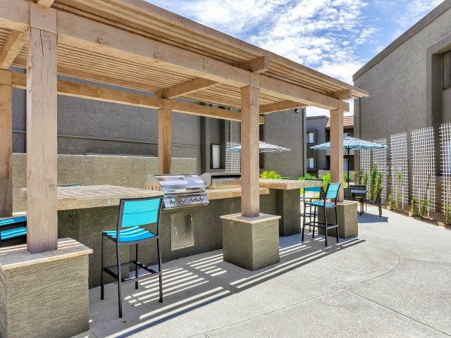 Grill Picnic Area at Olive East Apartments