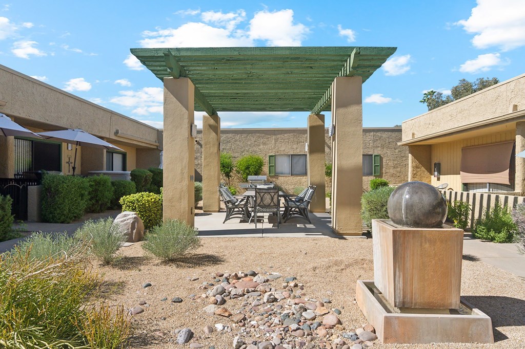 Grill Picnic Area at SunVilla Apartments in Mesa Arizona